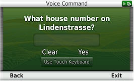 GARMIN Nuvi 3790T - Voice Command: What house number on Lindenstrasse ?